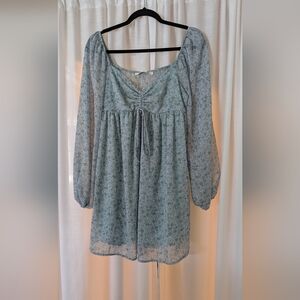 Altar'd State Blue Floral Mini Dress